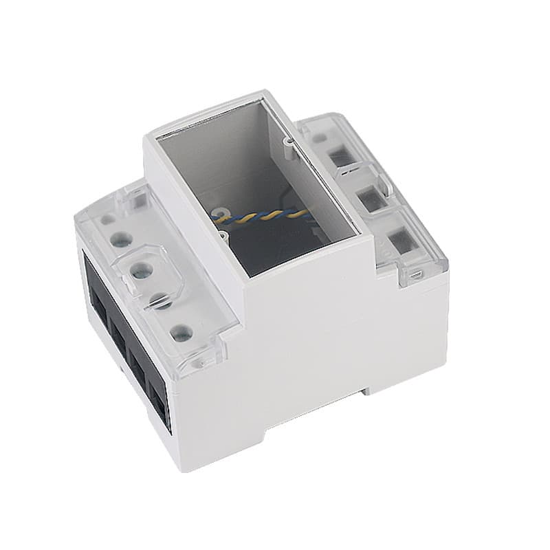 Polyba single-phase rail meter housing plastic shell fire current limiter protector bidirectional smart counter housing