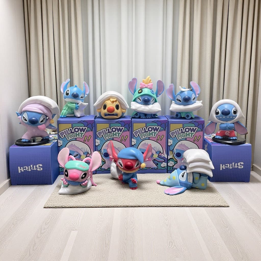 Cute Stitch Pillow Fight Blind Box Stitch Peripheral Trendy Toy Figures Factory Wholesale