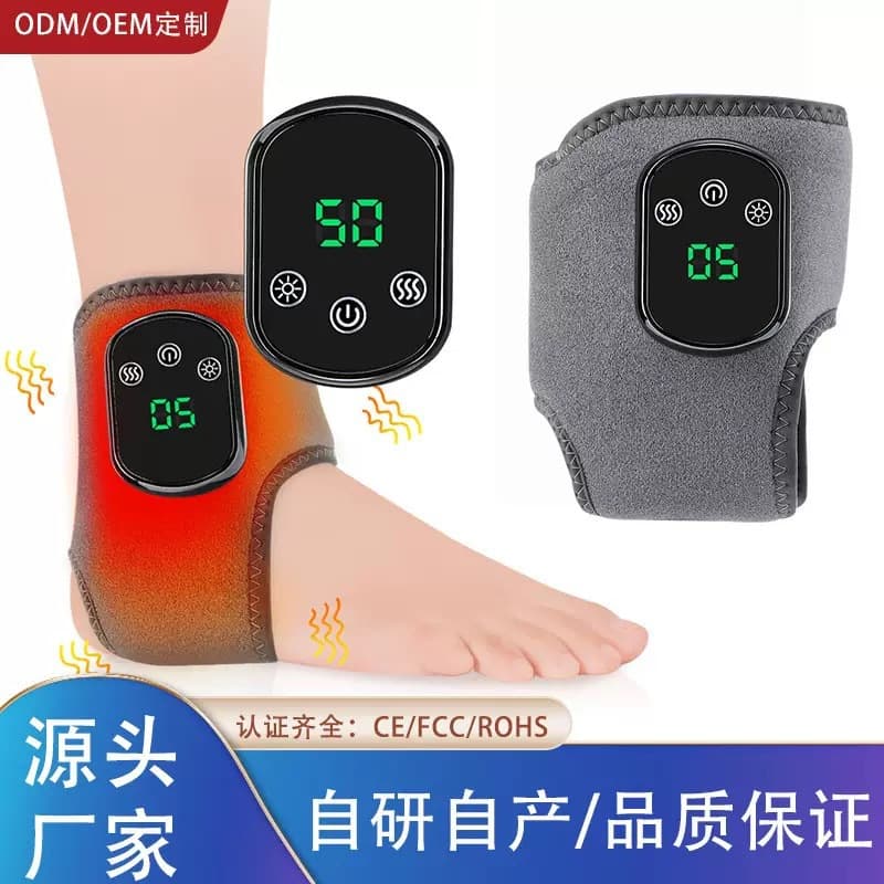 Cross-border New USB Charging Electric Heating Ankle Massager with Heat Compress for Ankle Joint Care and Foot Massage