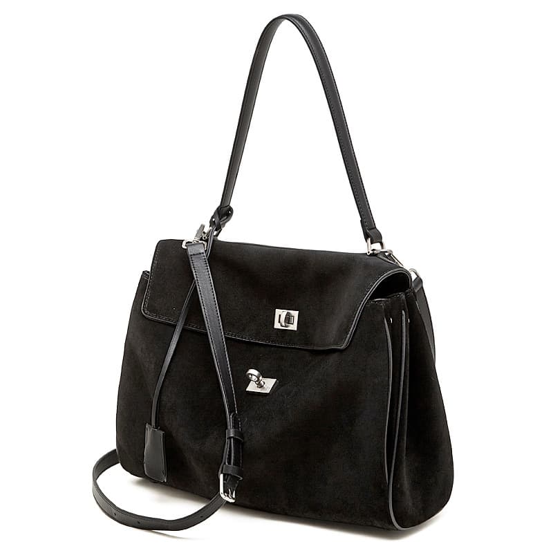 Rodeo Women's Genuine Leather Kelly Tote Bag, Nubuck Leather, Premium Feel, Large Capacity, Shoulder, Handbag, Underarm Bag