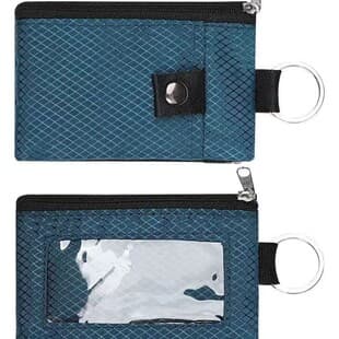 Crossbody Ultra-Slim Mini Wallet, Multi-Function Card Holder with Keychain, RFID Anti-Theft, Compact Card Case, Neck Lanyard Compatible