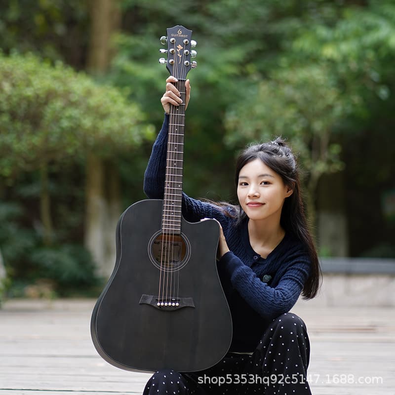 Factory Direct / Dropship Folk Guitar for Beginners Male and Female Students Genuine Guitar 38 Inch Entry-Level Acoustic Guitar