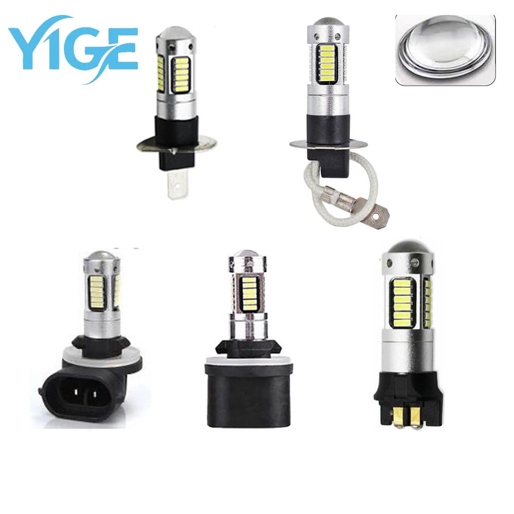 Car LED Front Fog Light H1 H3 4014 30SMD Rear Fog Light 880 881 Anti-Fog Light pw24w