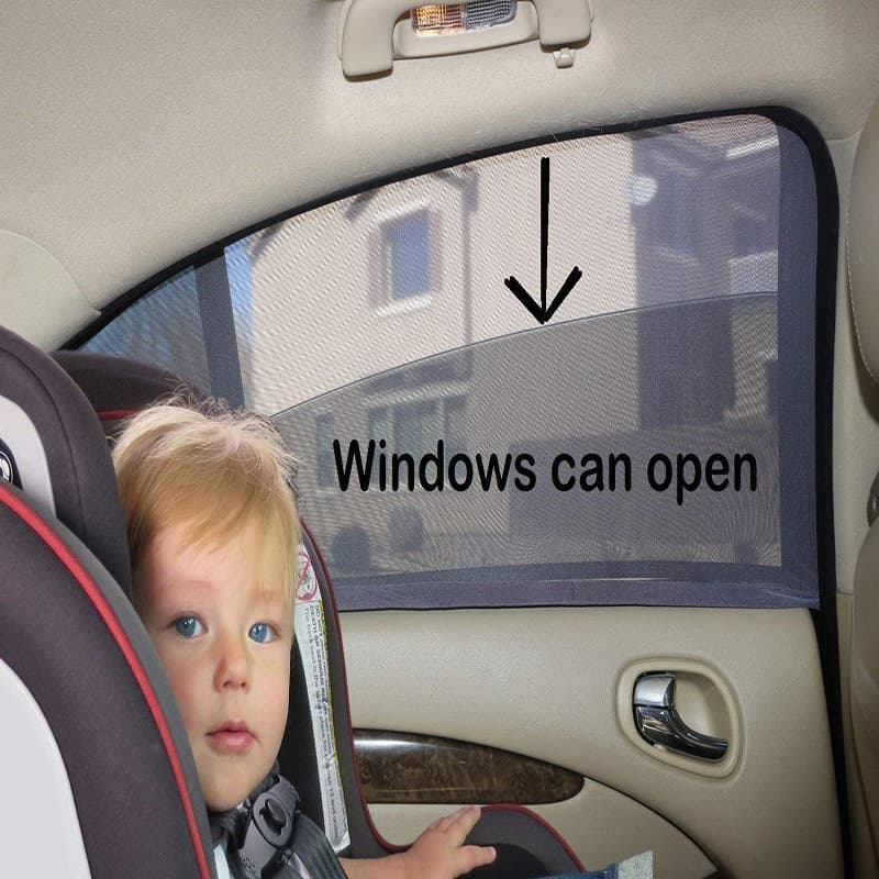 Sun Protection Ventilated Car Window Mosquito Net Vehicle Use Insect Proof Sunshade Curtain Automobile Accessories