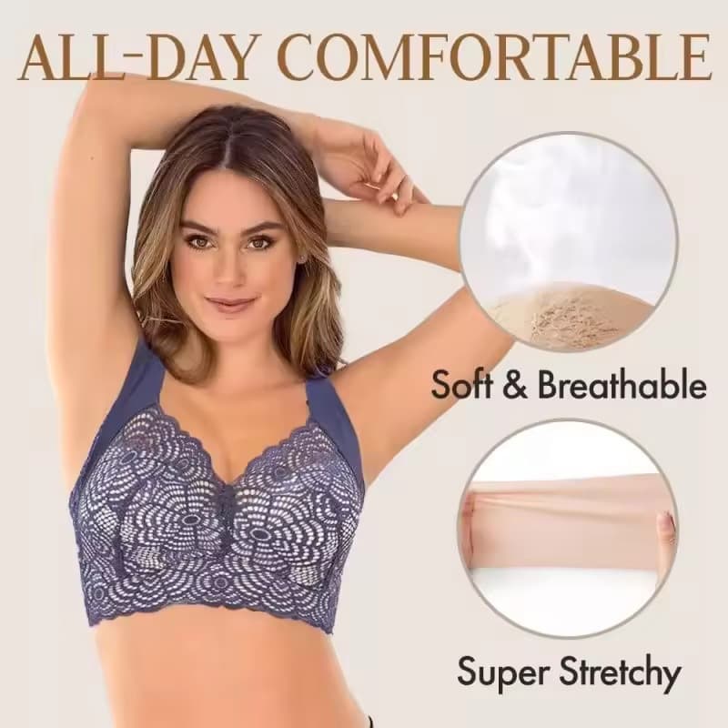 Shantou Underwear Supports Cross-Border Export, Custom Sample Making, Strapless Tops, Wire-Free Large Size Front-Closure Bras Wholesale