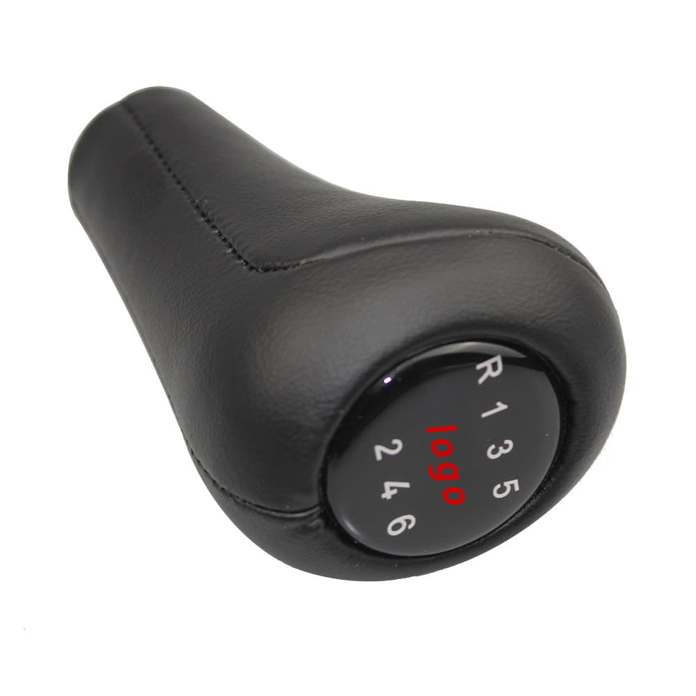For BMW Shift Knob Full Leather 3D Badge 5-Speed 6-Speed Gear Shift Knob Gear Lever Shift Head
