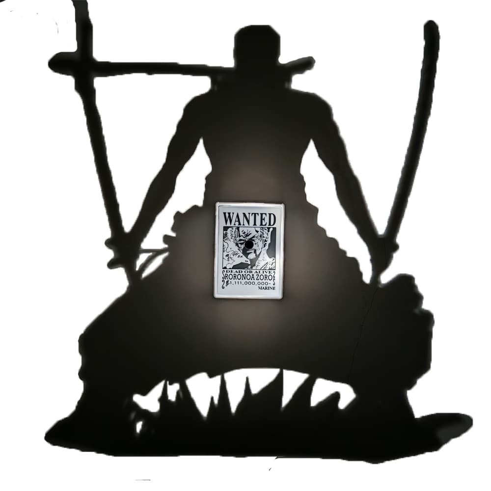 Creative light and shadow lamp anime peripheral projection lamp Naruto One Piece Spider-Man Zoro dimming lamp anime atmosphere lamp
