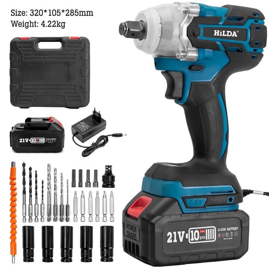 Brushless Electric Wrench Lithium High Torque Cordless Impact Wrench Electric Drill Screwdriver Scaffold Wholesale