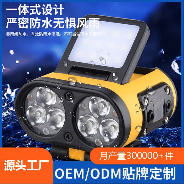 Strong headlamp clip-on lamp, rechargeable super-bright COB headlamp buckle design, multifunctional headlamp for night work