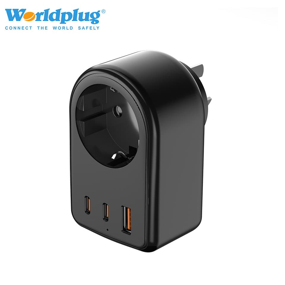 Europe to China Travel Adapter 20W Charging Converter European to Chinese Standard Plug