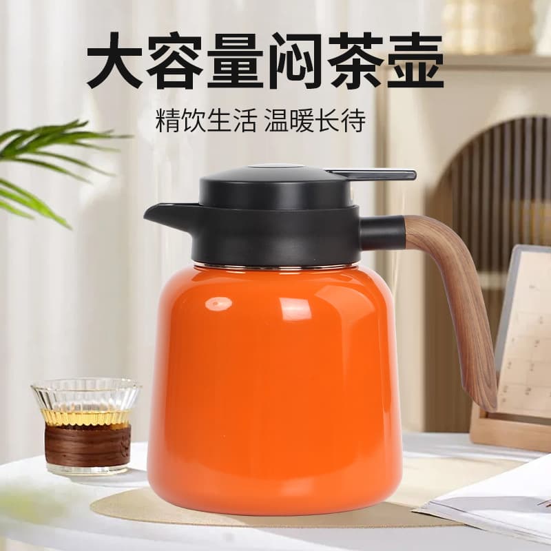 316 Stainless Steel 1200ML Tea Steeping Pot Tea-Water Separation Home Use Temperature Display Aged White Tea Steeping Pot Office