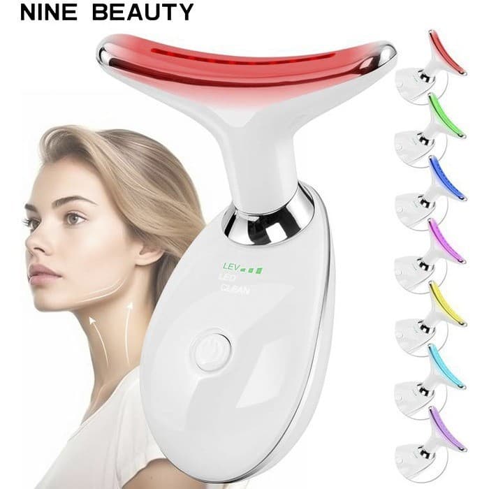 Brand New Cross-border Neck Massager for Beauty, Lifting, and Tightening, with Heat Compress and Vibration for Neck Care and Wrinkle Reduction