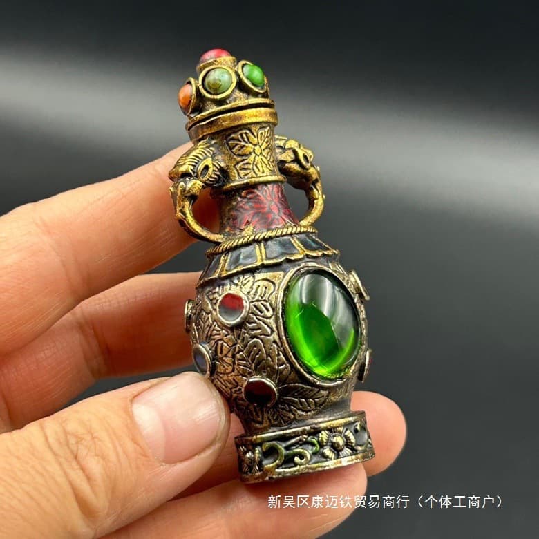 Snuff Bottle Antique-style Craft Ornament Tibetan Living Room Decoration Default Item