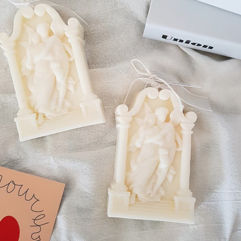 Cross-border New Angel Fairy Aromatherapy Candle Mold Korean Ins Decoration Cake Baking Silicone Mold