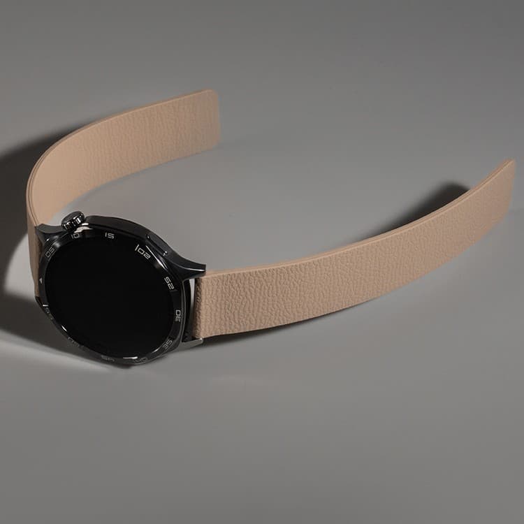 New Style Compatible with Huawei GT5/4 Strap, Pebble Grain Magnetic Silicone Watch5/4 Sport Premium Watch Band