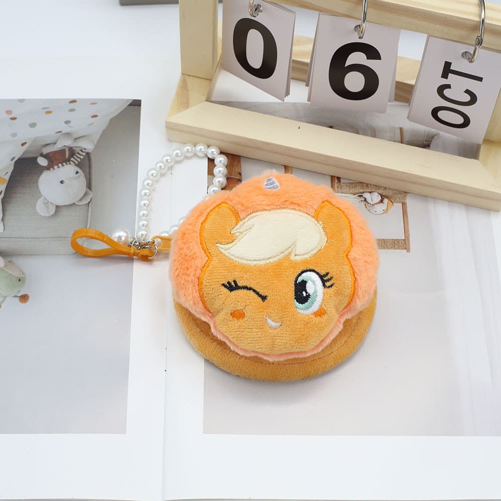 Japanese-style Cartoon Plush Coin Purse, Cute Zipper Mini Storage Bag, Keychain Pendant, Kids Gift, Small Wallet