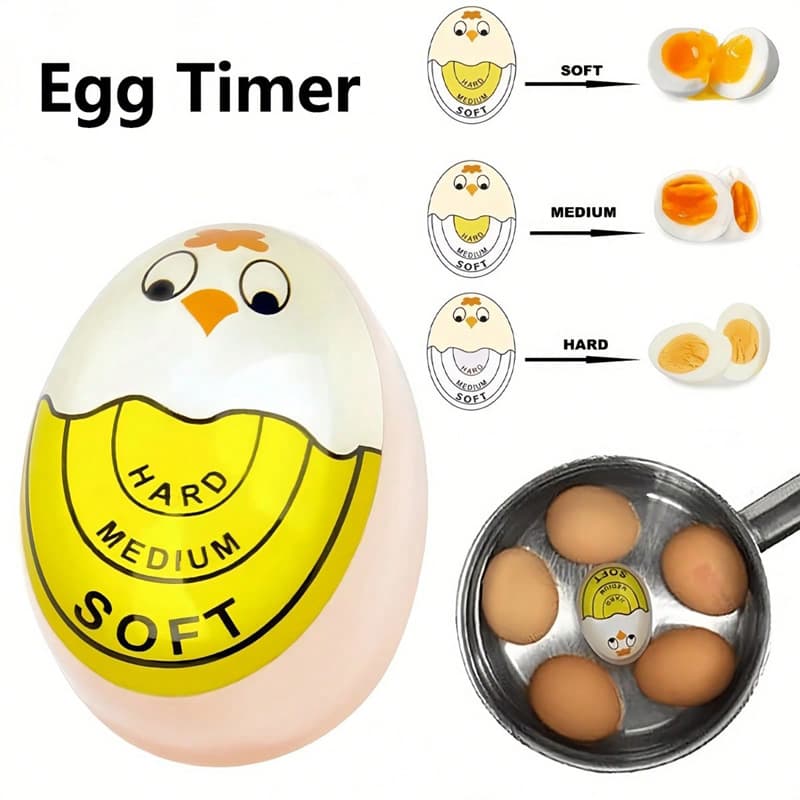 Color-Changing Egg Timer for Perfect Soft-Boiled Eggs and Creative Cooking