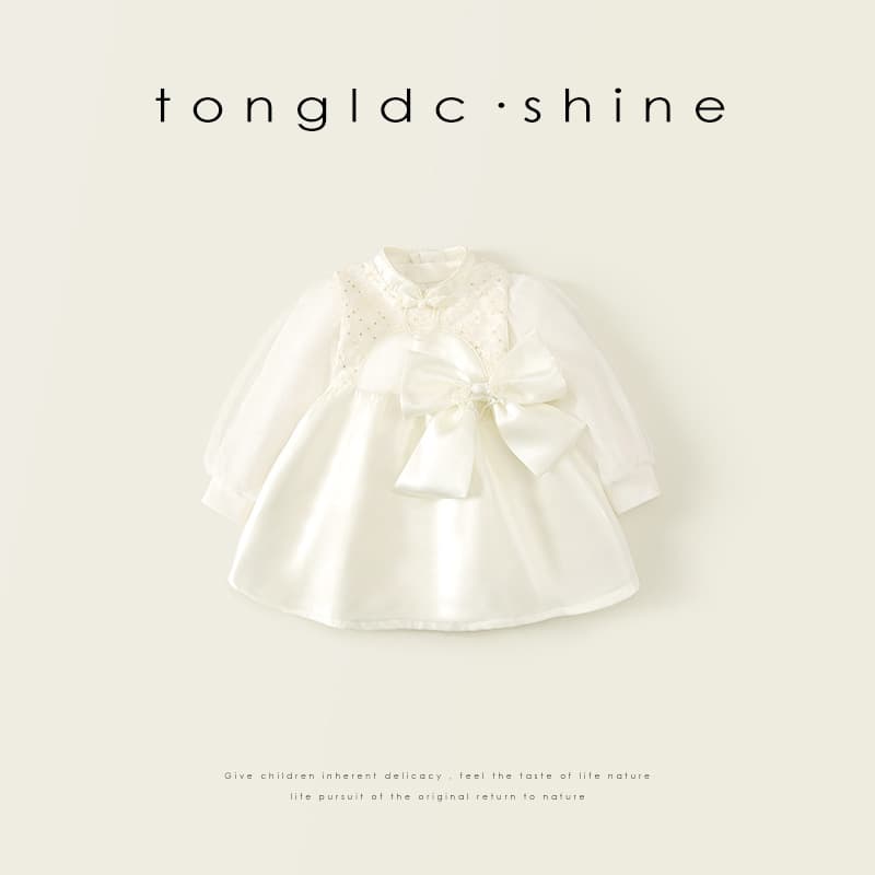 Girls' Spring Dress 2025 New Arrival Baby Toddler Birthday Gown Fashionable Princess Dress for Kids