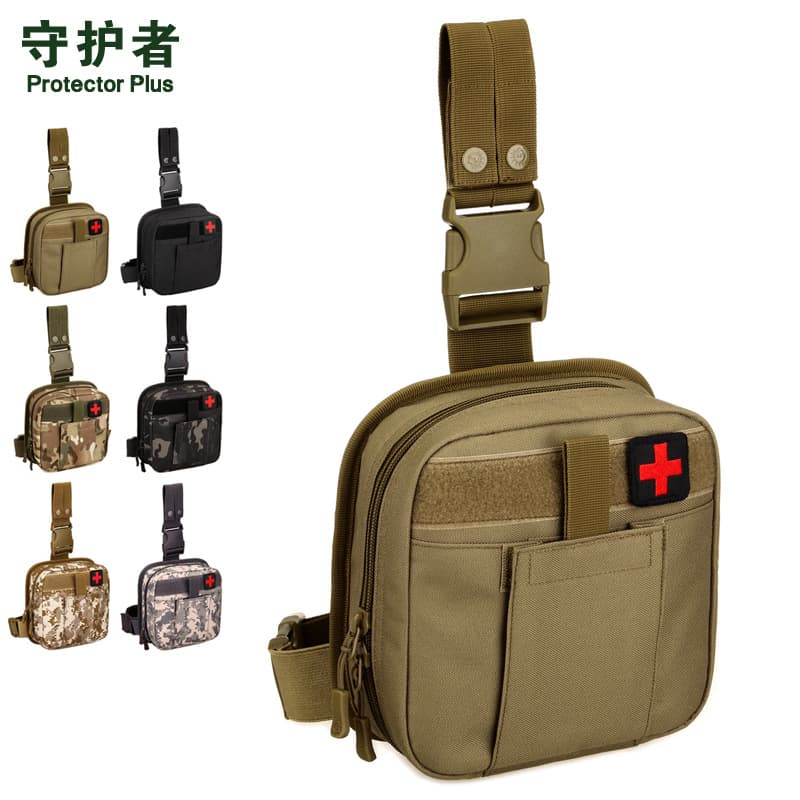 Spot wholesale outdoor tactical small bag field leggings large medical bag first aid bag shoulder bag wear belt portable