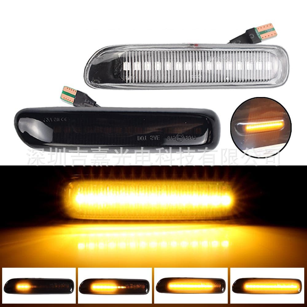 For BMW 3 Series E46 1997-2001 Sequential Side Fender Light Turn Signal Lamp