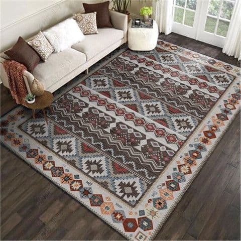 Cross-border ethnic style rug, Persian style rug for living room sofa coffee table, Turkish Moroccan style, suitable for bedroom bedside