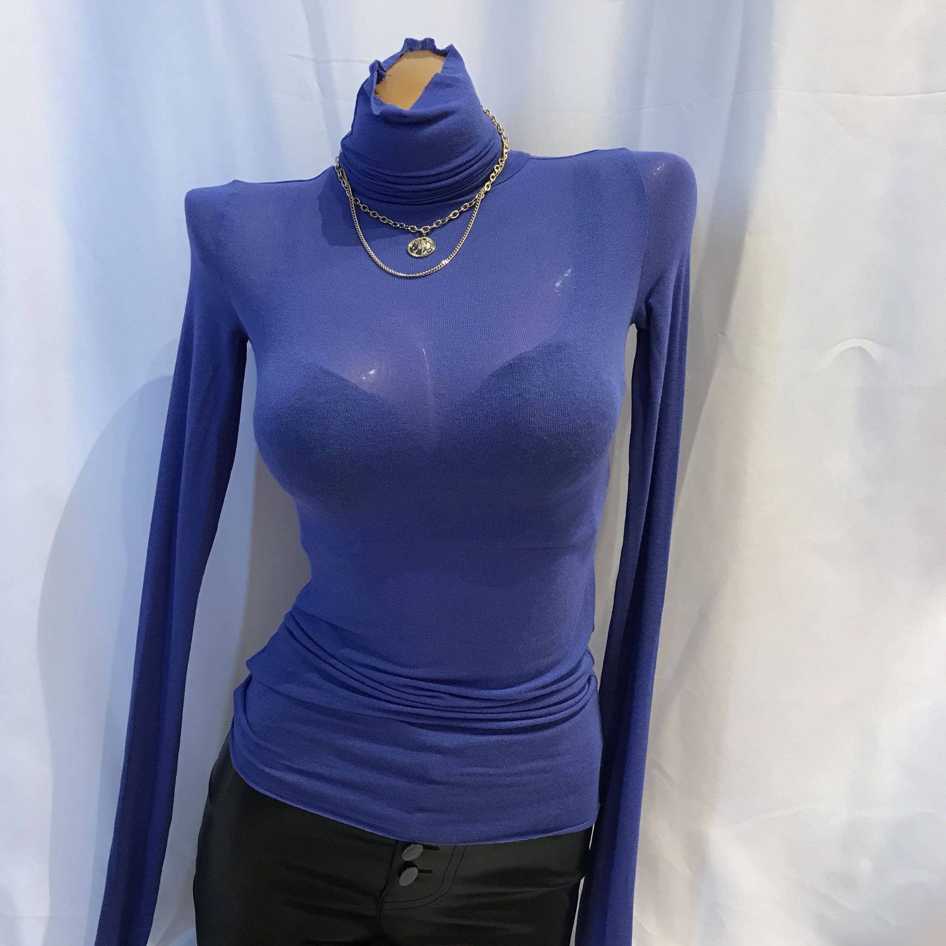 In Stock Dongdaemun B Must-Have! Classic Basic High-Neck Autumn/Winter Base Layer T-Shirt Bt375