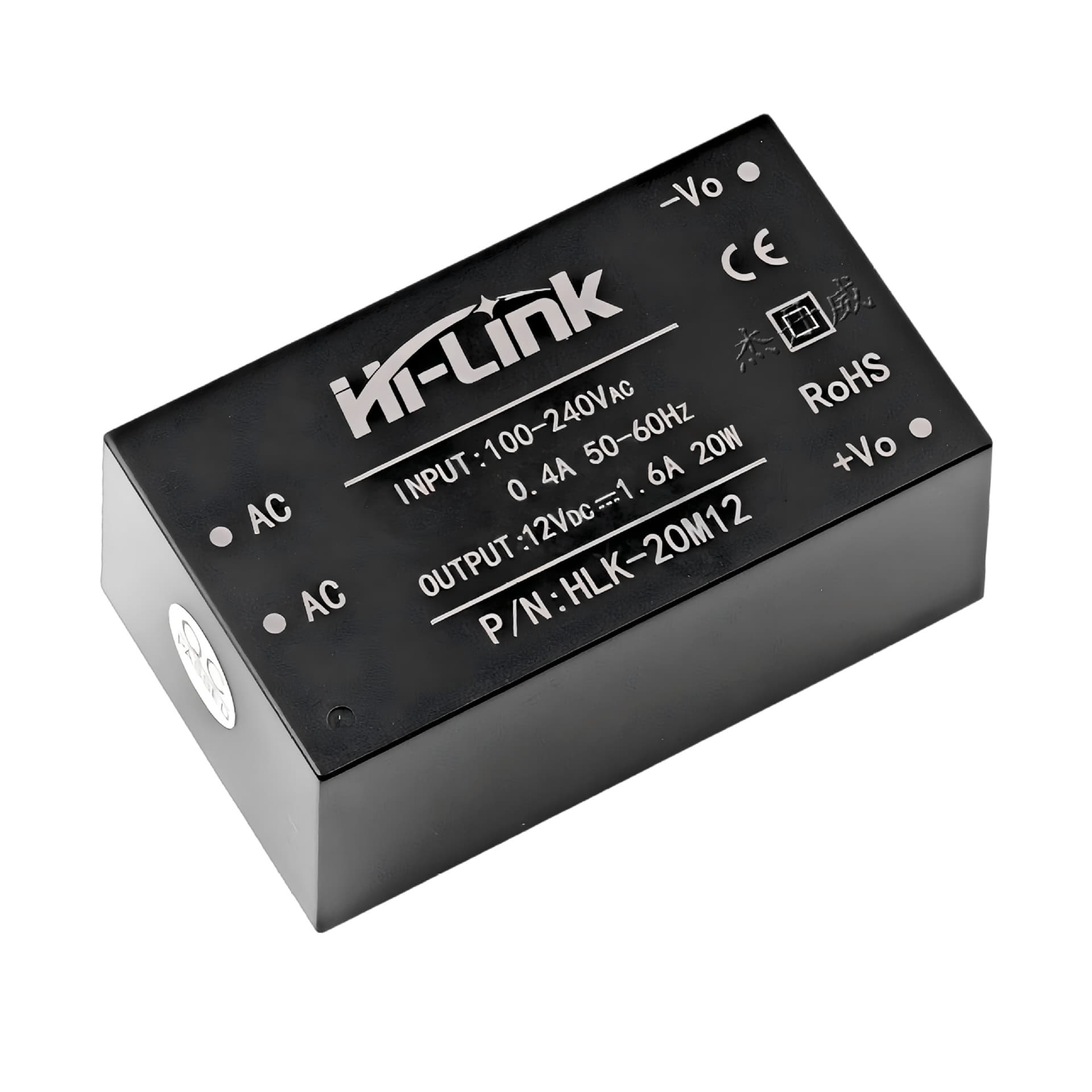Original HLK-20M12 DIP Package, 56x32mm 20W Ultra-Compact Series Module Power Supply