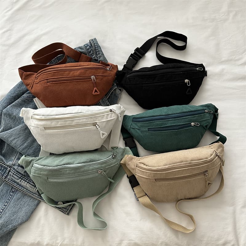 Japanese versatile crossbody women's casual shoulder bag, simple ins Korean style, lazy chic college style waist bag chest bag