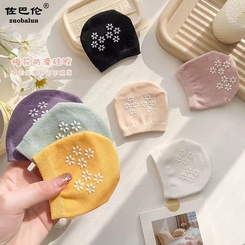 Women's summer Korean style boat socks, silicone non-slip invisible socks, high heel half-foot socks, sweat-absorbent and odor-resistant short socks