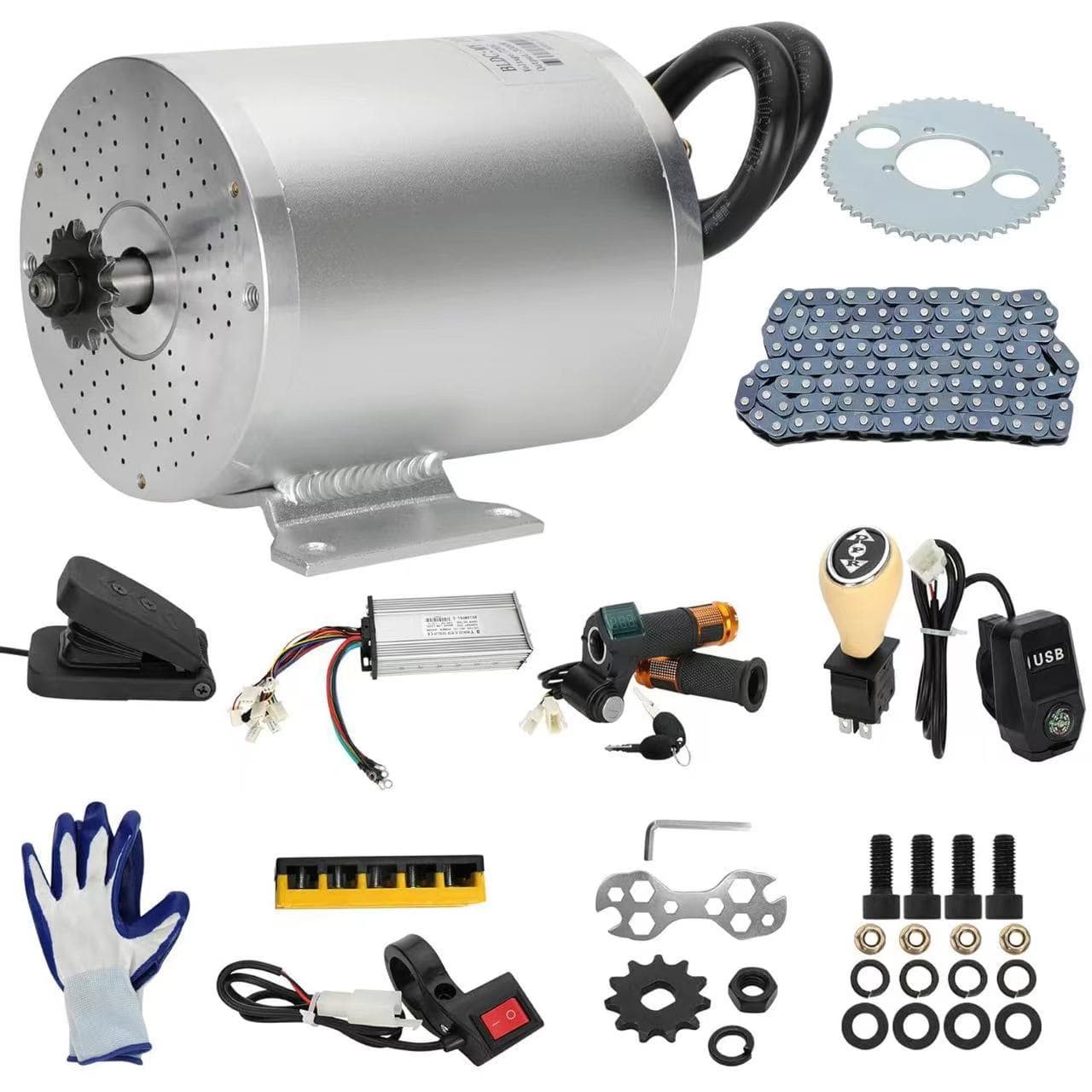 MY1020 Motor 2000W 3000W Brushless Motor Go Kart Motor Controller Electric Scooter