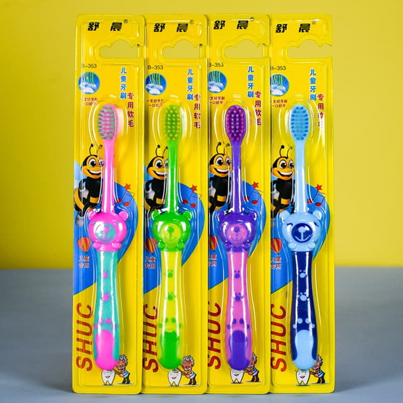 Shuchen Children's Soft Bristle Toothbrush, Baby Fine Bristle Toothbrush, Minimum Order of One Piece, Cartoon Toothbrush Wholesale Free Shipping, Home Use