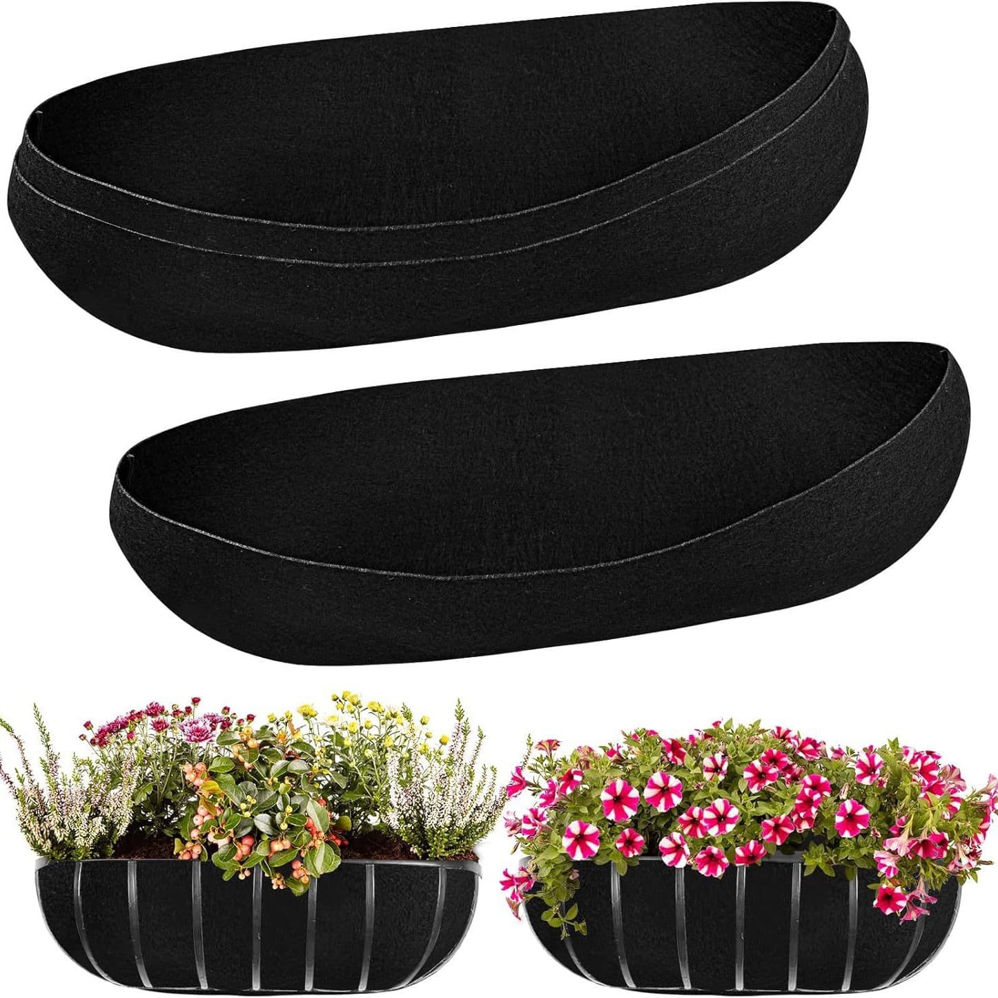Hanging Plant Pot Liner Replacement Plant Grow Bag Liner Fabric Window Box Liner Window Box Liner