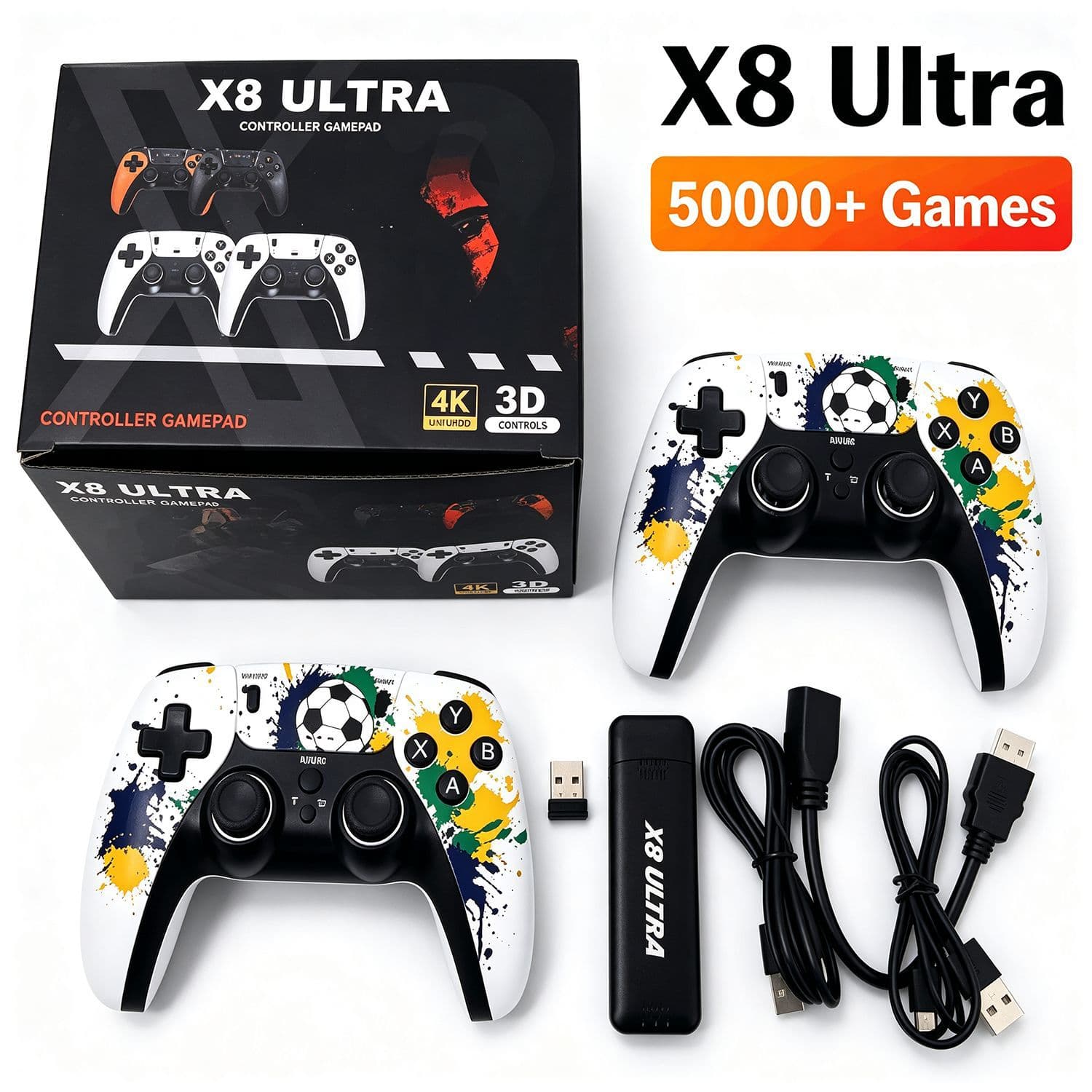 X8ULRA Open Source Retro Video Game Console 4K Plug and Play Compatible with PSP N64 PS1 Cross-Border Hot Seller Wholesale