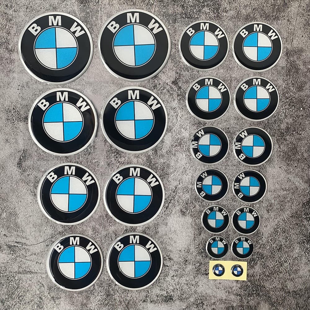Suitable for BMW motorcycle modification stickers, BMW logo soft plastic round label car stickers, decorative stickers, free shipping and wholesale