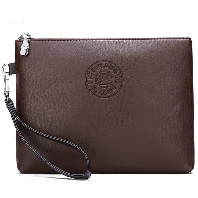Cross-border foreign trade 2026 new men's handbag large capacity handbag simple pu soft leather men's bag mobile phone bag wallet
