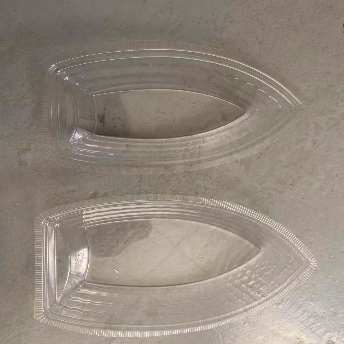 Dessert box snack tray boat-shaped tray boat-shaped plastic tray boat-shaped dessert box