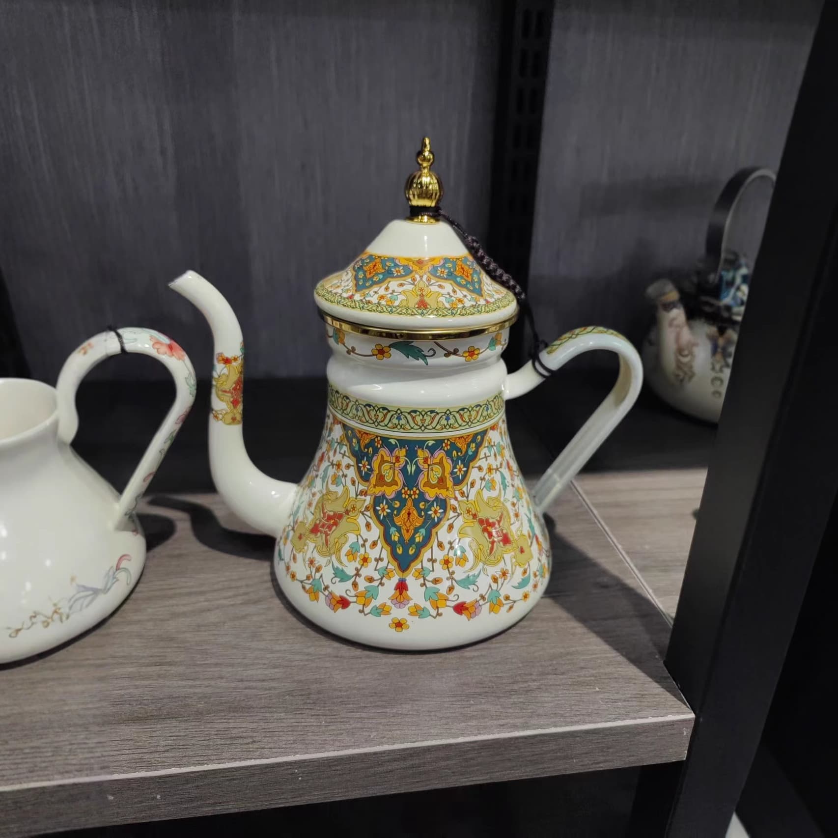 Enamel Oil Pot Coffee Pot Kettle Nostalgic Enamel Wine Pot Hotel Hot Pot Induction Cooker Universal