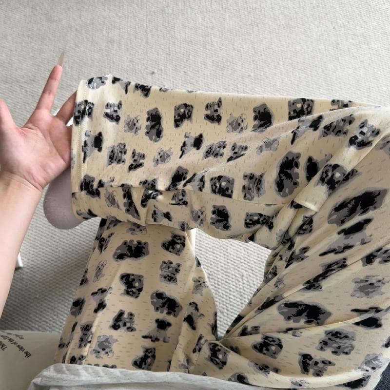 2026 Women's Summer Thin Wide-Leg Pants Spring/Autumn Wearable Cotton-Like Lounge Sleep Pants Factory Wholesale