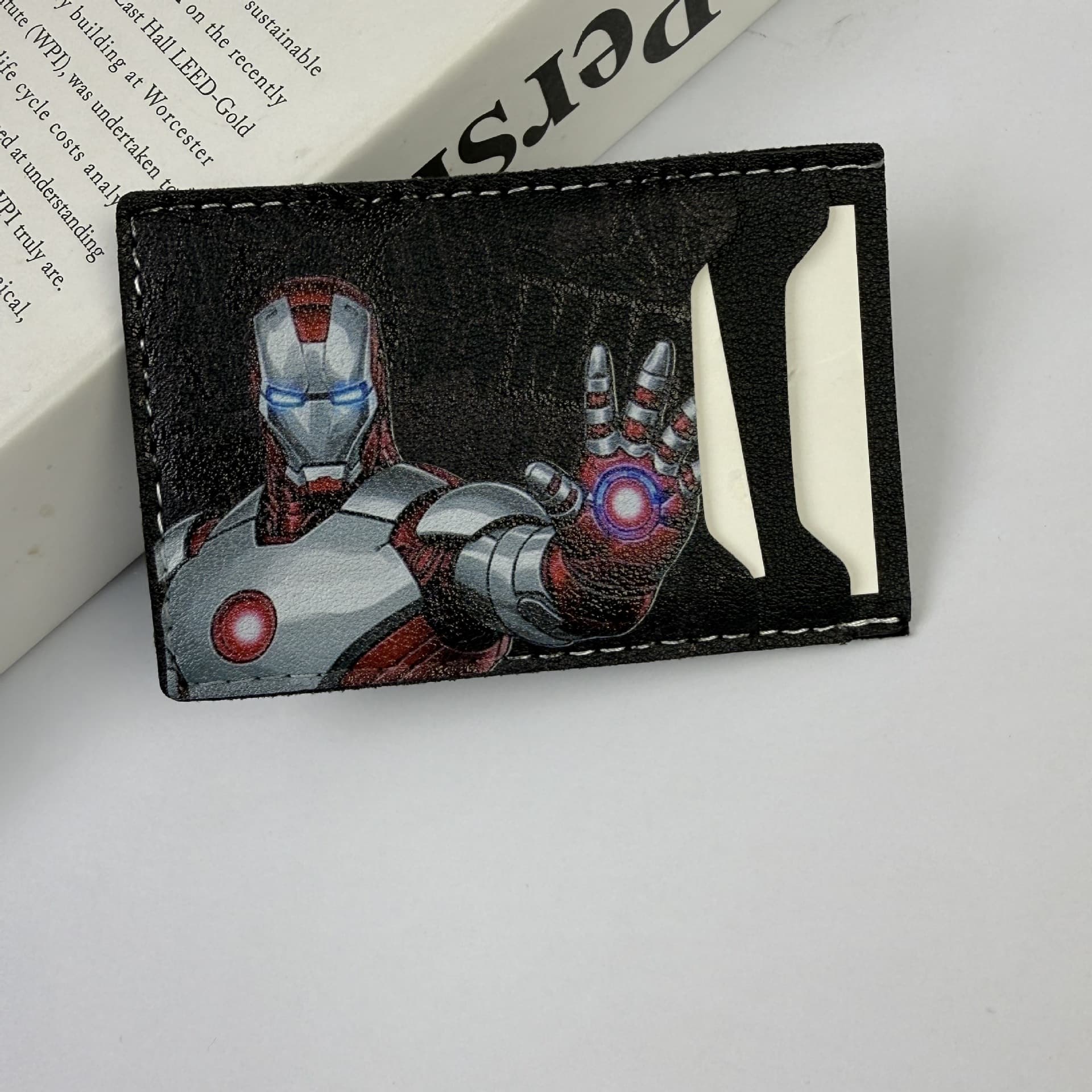 Iron Man Men's Wallet ID Card Holder Batman Funny Creative Factory Direct Cross-Border Drop Shipping