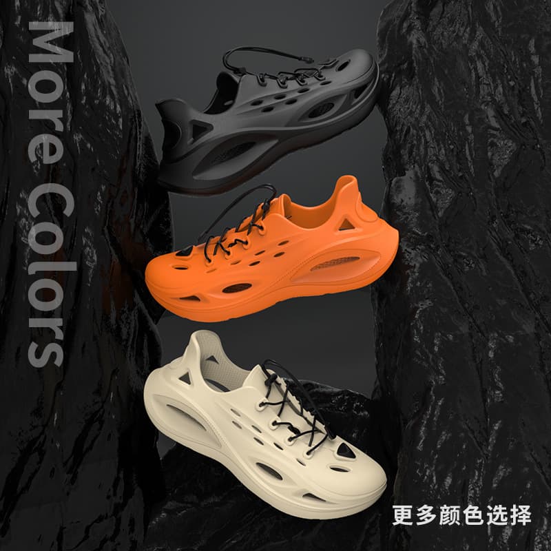 2026 Summer New Men's Cloud-Like Breathable Non-Slip Beach Sandals Thick-Sole Sports Shoes Drop Shipping