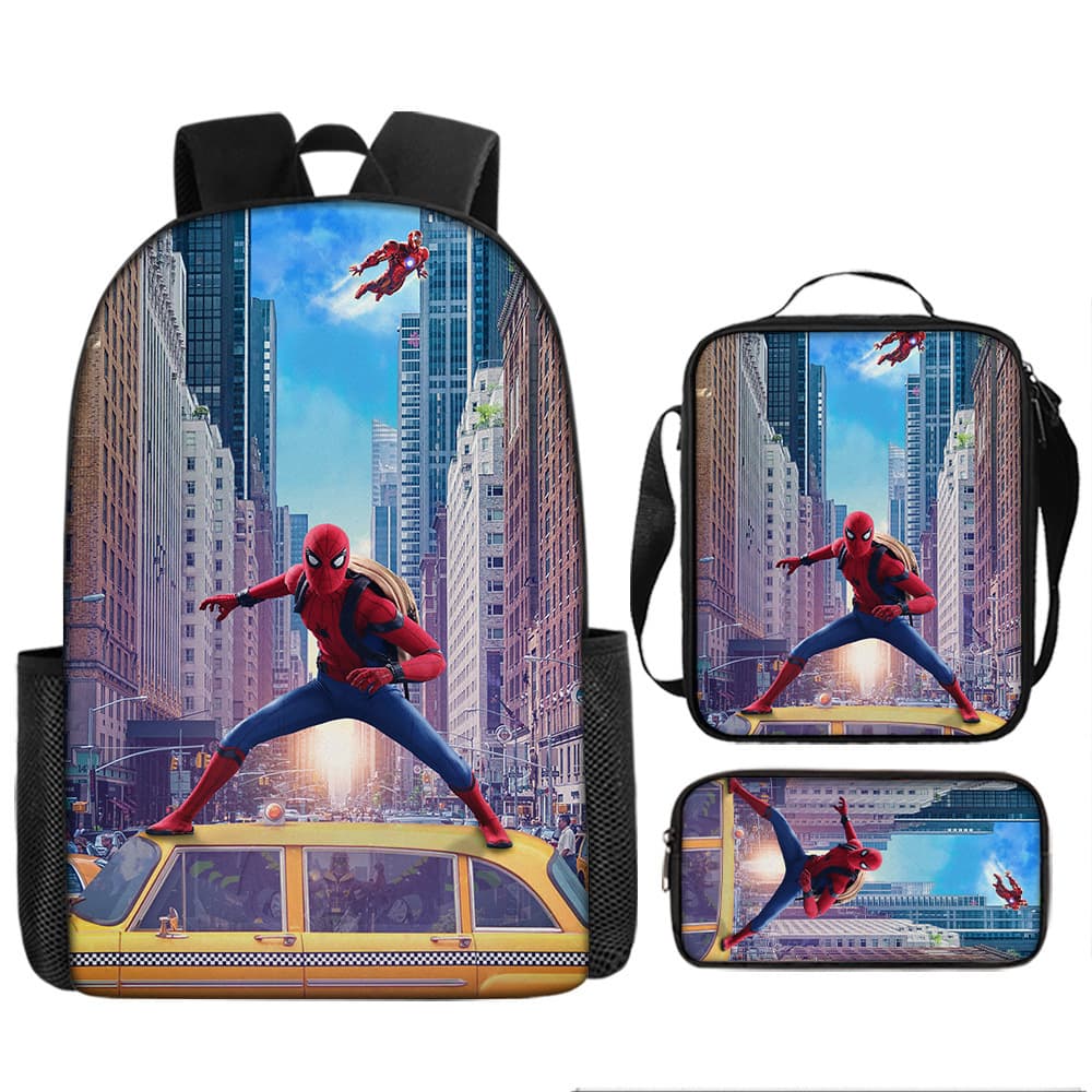 Cross-border Fast Shipping Spider-Man Cartoon Backpack Student Backpack Children's School Bag