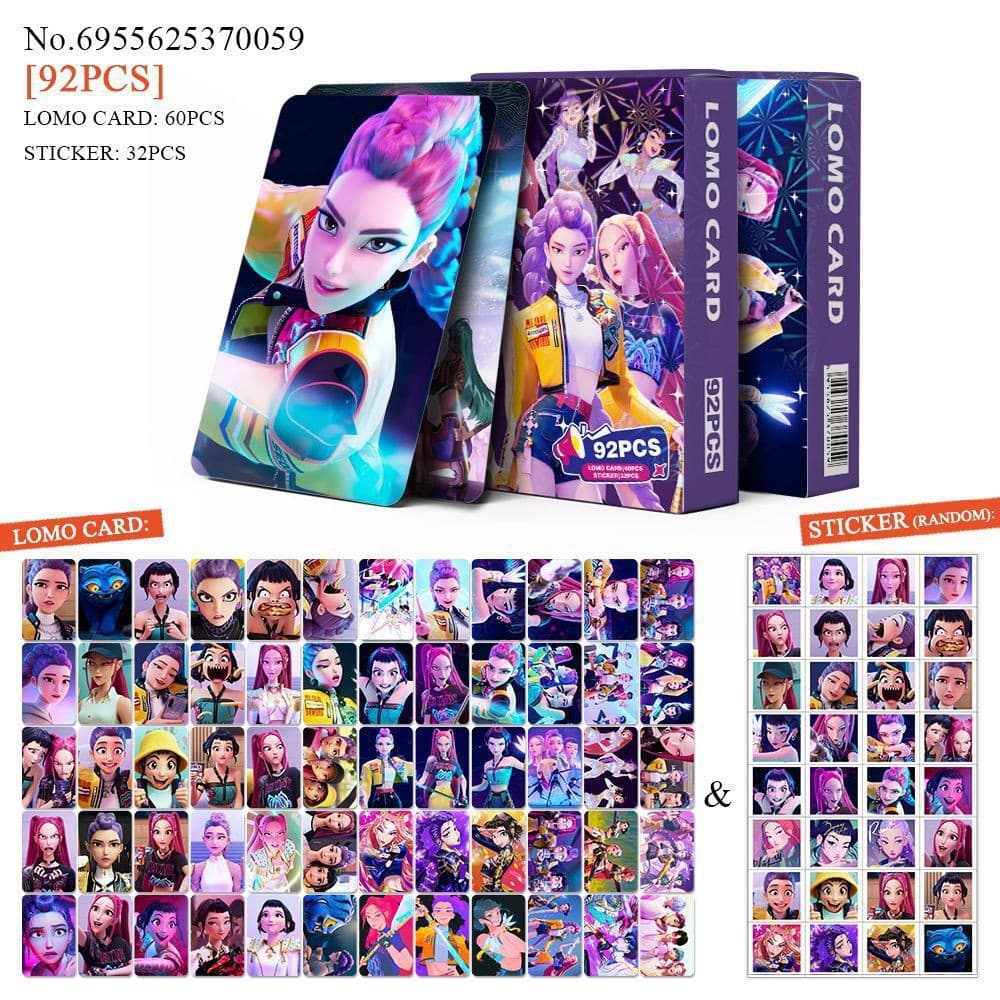 Cross-border Exclusive Stock 92 Small Cards Witch Hunt Girl Group Photo Cards Mini Stickers KPOP Merchandise LOMO Cards