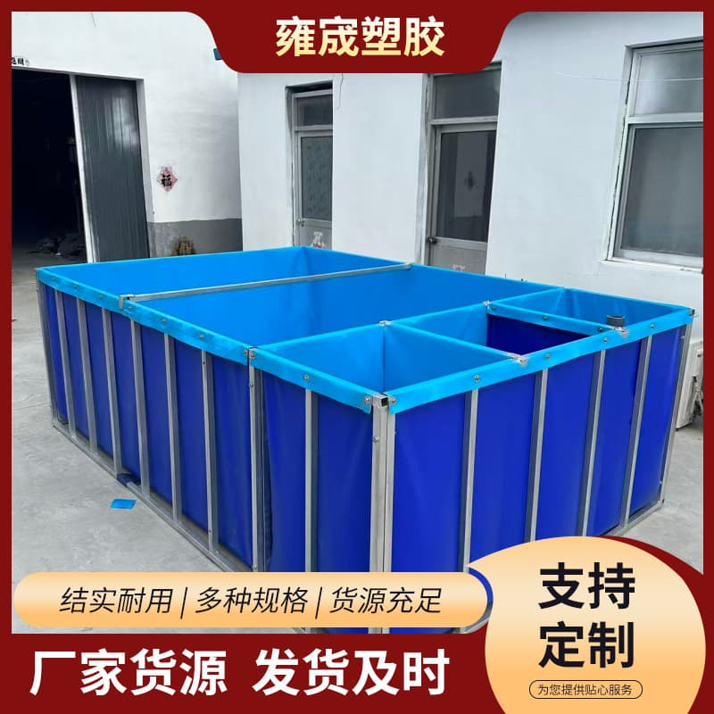 Foldable compartmentalized water tank, large capacity, outdoor multi-purpose categorized storage.