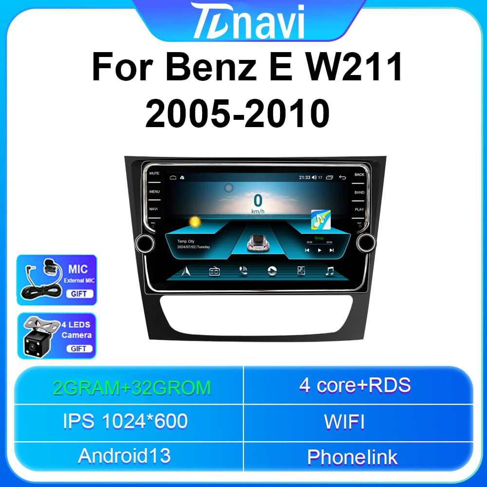 Cross-border exclusive for Mercedes-Benz W211 2005-2010 Android large screen knob machine carplay navigator
