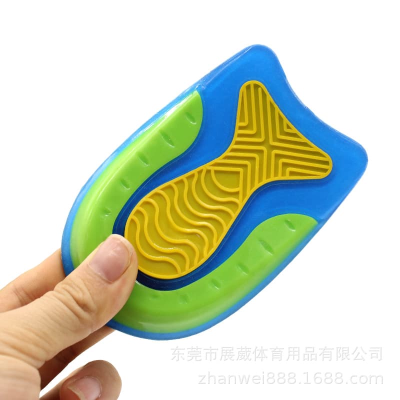 High-Elastic Shock-Absorbing Heel Protective Insoles for Men and Women, Three-Color Half-Size Insoles for Sports and Running