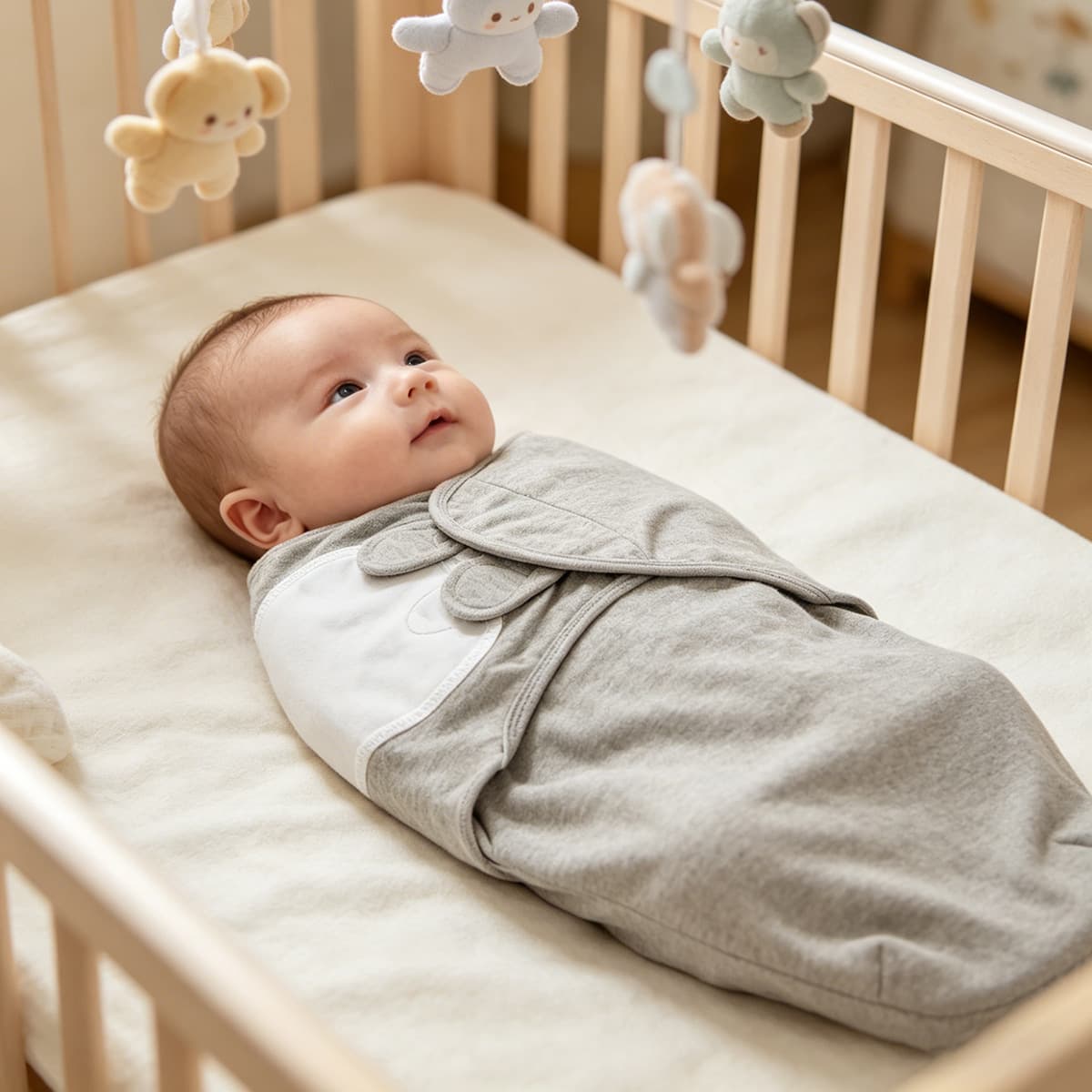 Newborn Cotton Hat Swaddle Set Baby Cartoon Wrap Blanket Baby Startle Sleep Sack Spring Summer Wrap Set