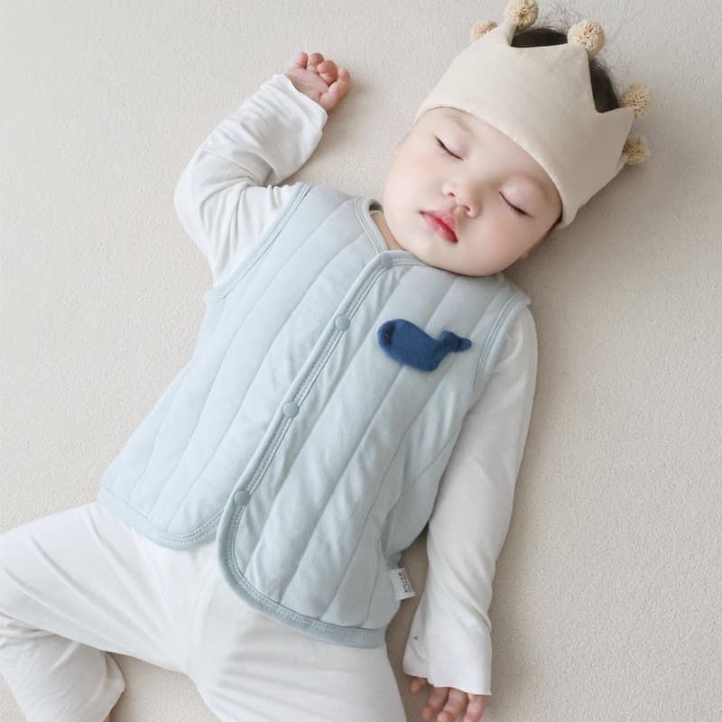 Infant Cotton-Lined Vest, Small Month Baby Spring and Autumn Vest, Baby Thermal Vest for Autumn and Winter, Newborn Clothes
