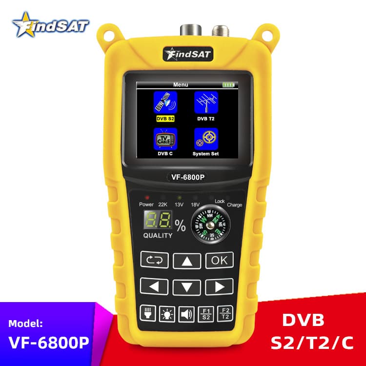 FindSAT VF-6800P High-Definition Star Finder & Star Tuner DVB-S2 T2 C
