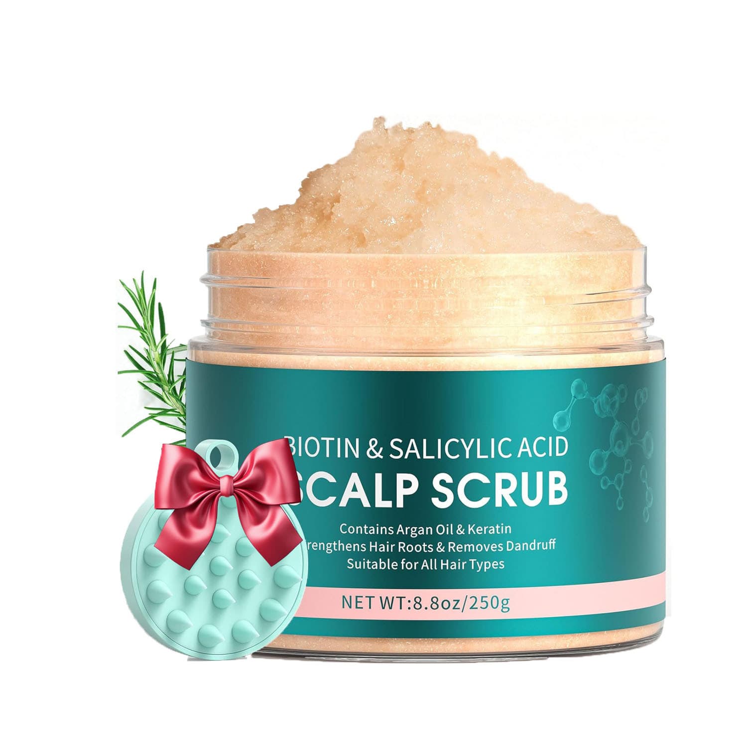 Biotin 2-in-1 Scalp Exfoliator Scrub Salicylic Acid Scalp Scrub Gentle