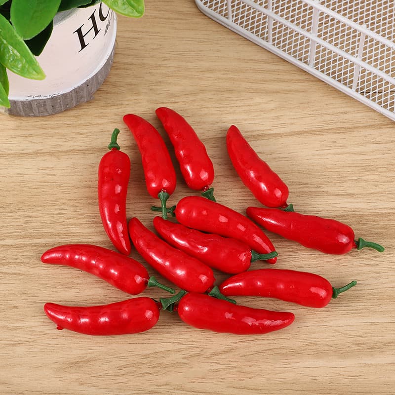 Cross-border Trade Simulated Chili Model Fake Red Green Bell Pepper Fruit Pepper Vegetable Display Store Decoration Prop Toy